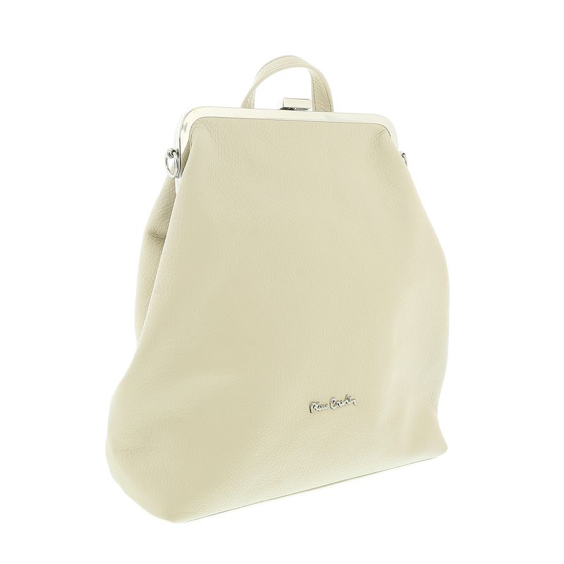 Pierre Cardin Cream Leather Medium Vintage Shoulder Crossbody Bag